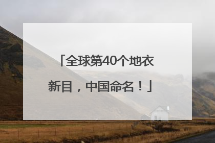 全球第40个地衣新目，中国命名！